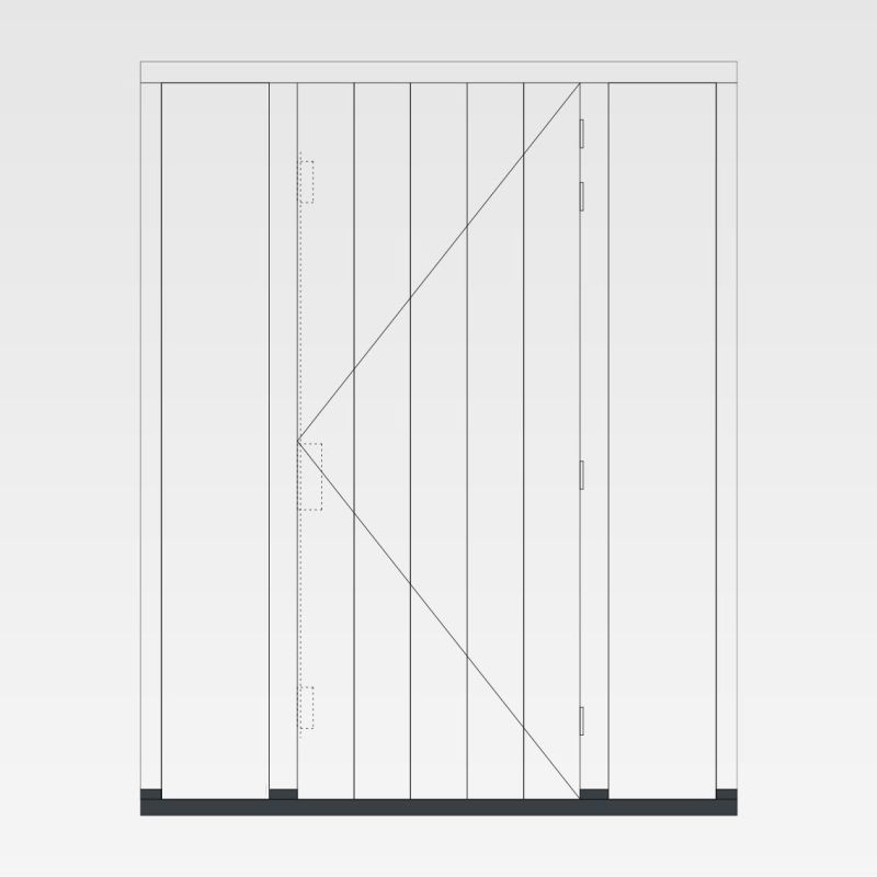 KozijnNodig.nl - Achterdeur verticale groeven + twee zijlichten foto 3