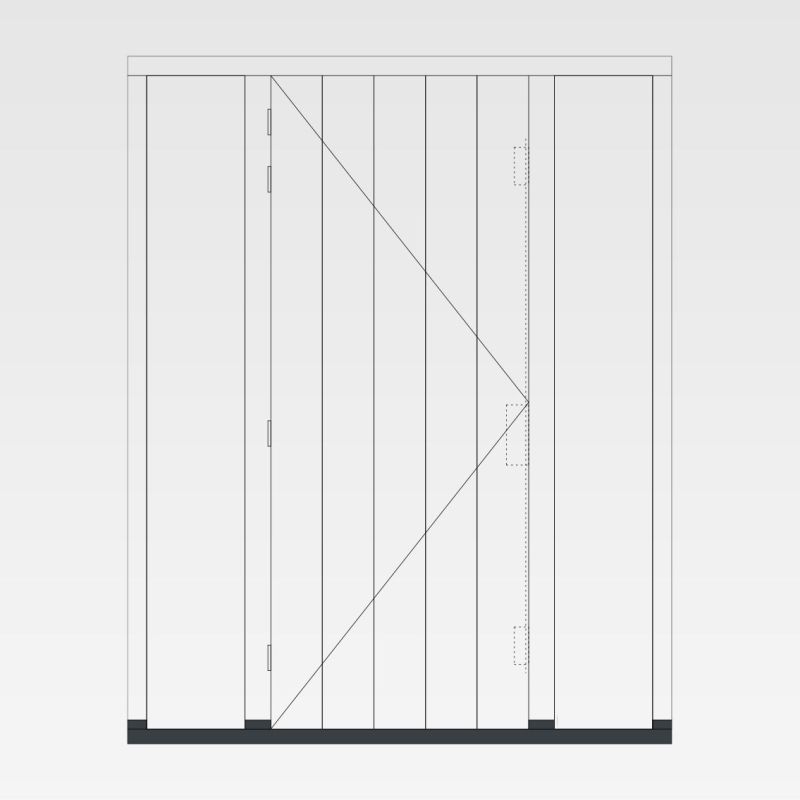 KozijnNodig.nl - Achterdeur verticale groeven + twee zijlichten foto 2